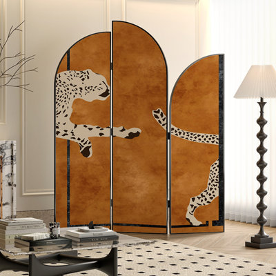 French-Style Cedar Three-Panel Foldable Screen