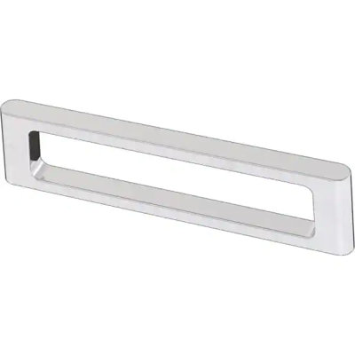 (Paquet de 5) Poignée carrée moderne 3-3 / 4 po Chrome poli