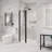 Anzzi 33.3” W x 72” H Frameless Shower Door-80579664