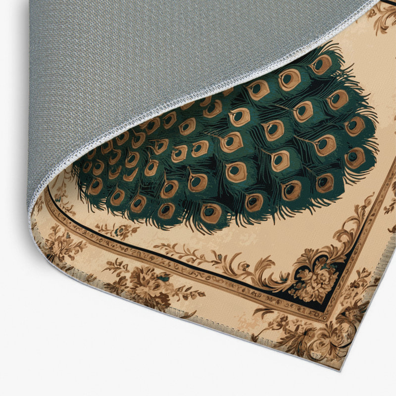 Tapis d'intérieur et d'extérieur brun français, Rectangulaire 2 pi x 3 pi
