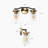 Sasakwa 2 - Light Dimmable Modern Black/Brass Vanity Light