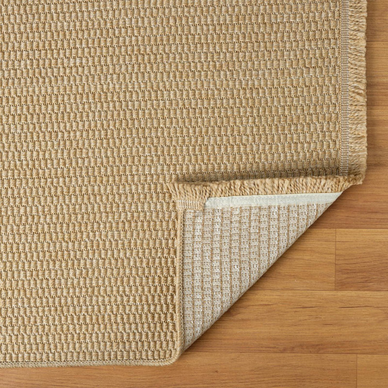 Modern Farmhouse Fringed Area Rug, Rectangle 6' x 9'