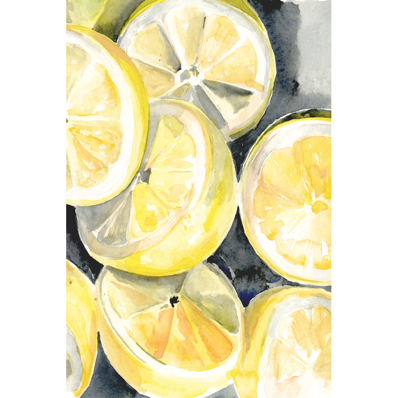 " Lemon Slices I " by Jennifer Paxton Parker Painting Print, 30" H x 20" W x 1.25" D