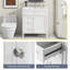 Meuble-lavabo simple autoportant avec 3 tiroirs et armoire Oriah-1520252296-1520252297