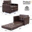 Canapé-lit en chenille 43,31 po Ryelan