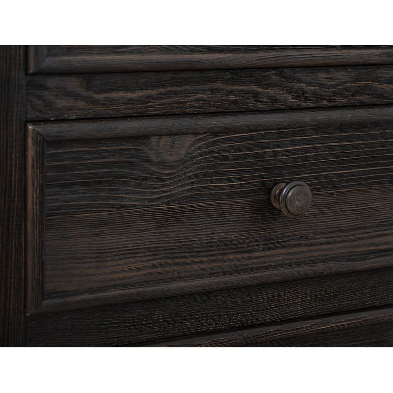 3 Drawer, Nightstand, Black