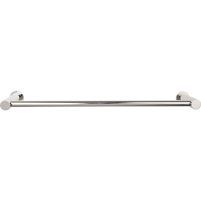 Hopewell Bath Single 31 1/2" Wall Mounted  Towel Bar, Polished Nickel