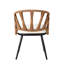 Ensemble contemporain d'extérieur avec chaises en rotin PE et table en bois plastique-923821392