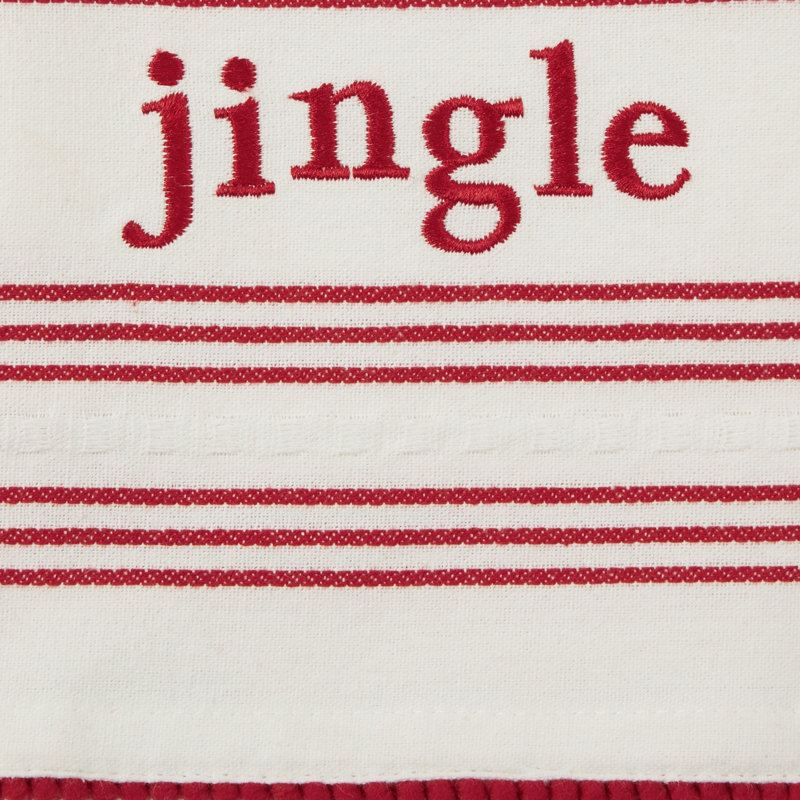 Ensemble de 3 serviettes à thé Jingle