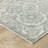 Eidan Global Floral Medallion Teal/ Ivory Area Rug-1396774237