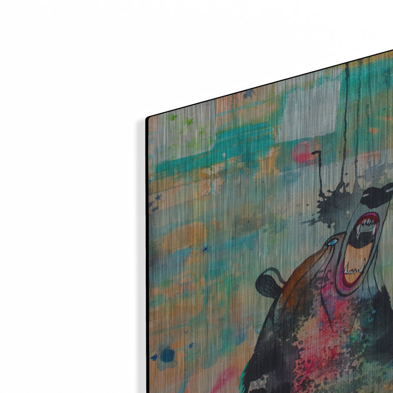 «Bear Spirit Scream» par Zwart, H 12 po x l 12 po