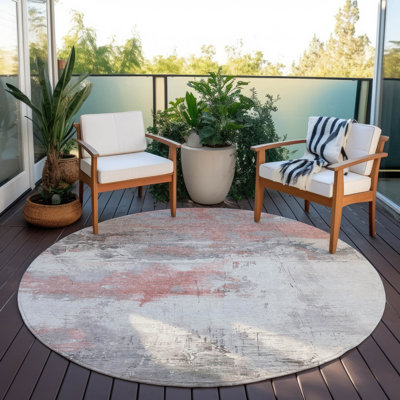 Tapis intérieur / extérieur orange lavable Caelius 