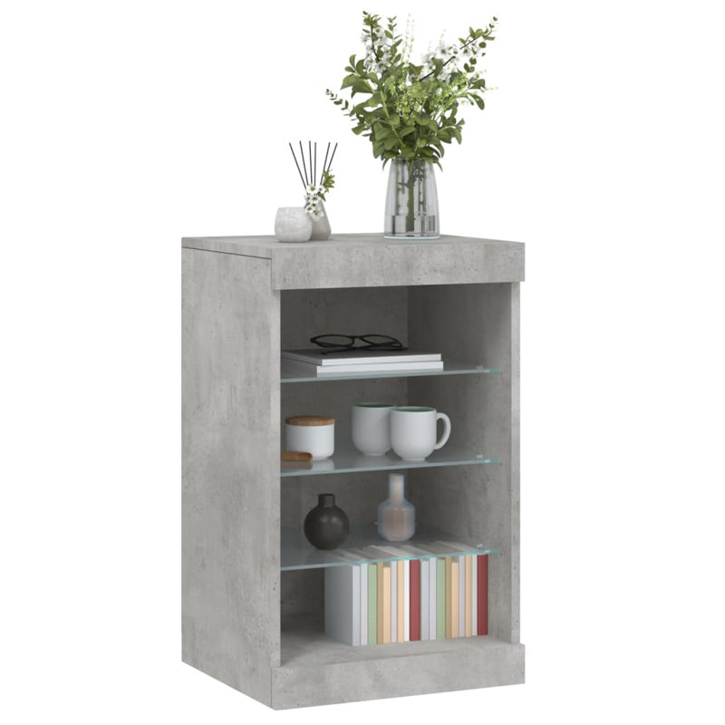 Basima 41cm Sideboard, Concrete Grey