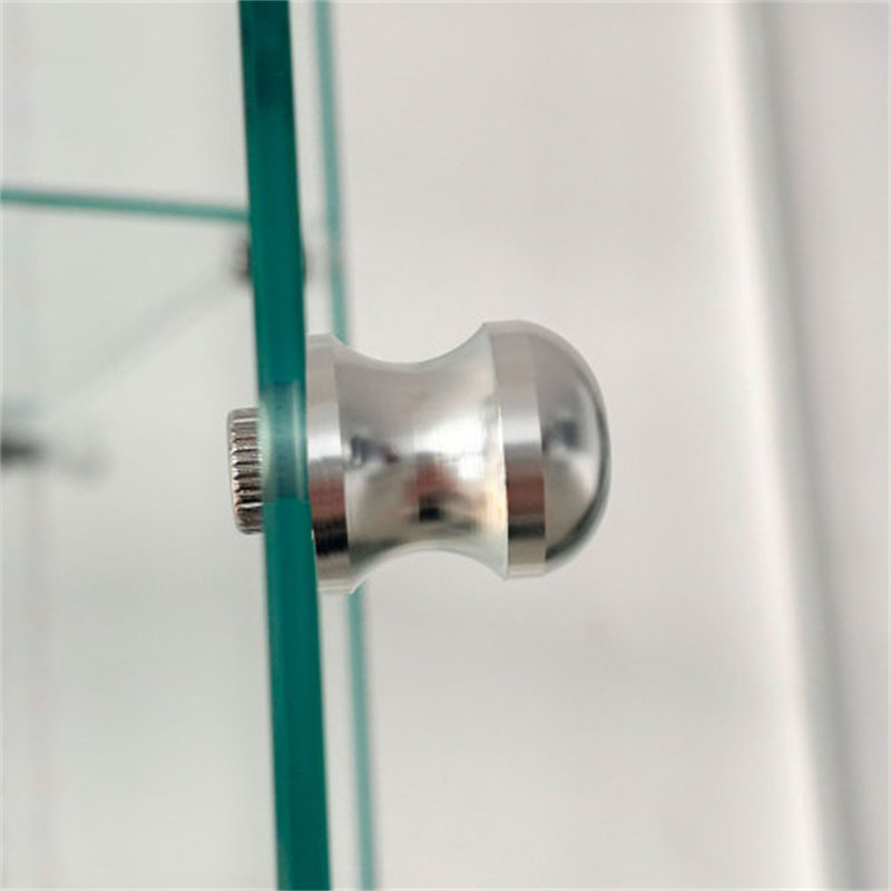 Vitrine en verre trempé, H 65 po x l 30,91 po x P 13,58 po, Blanc