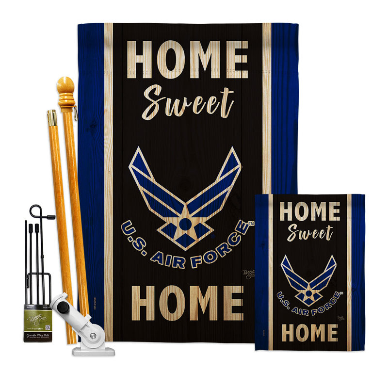 Ensemble de drapeaux en polyester 40 po x 28 po Home Sweet