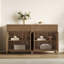 Armoire buffet moderne à cannelures élégantes 29,1 po avec 1 tiroir et 2 tablettes réglables-846006203-851878322