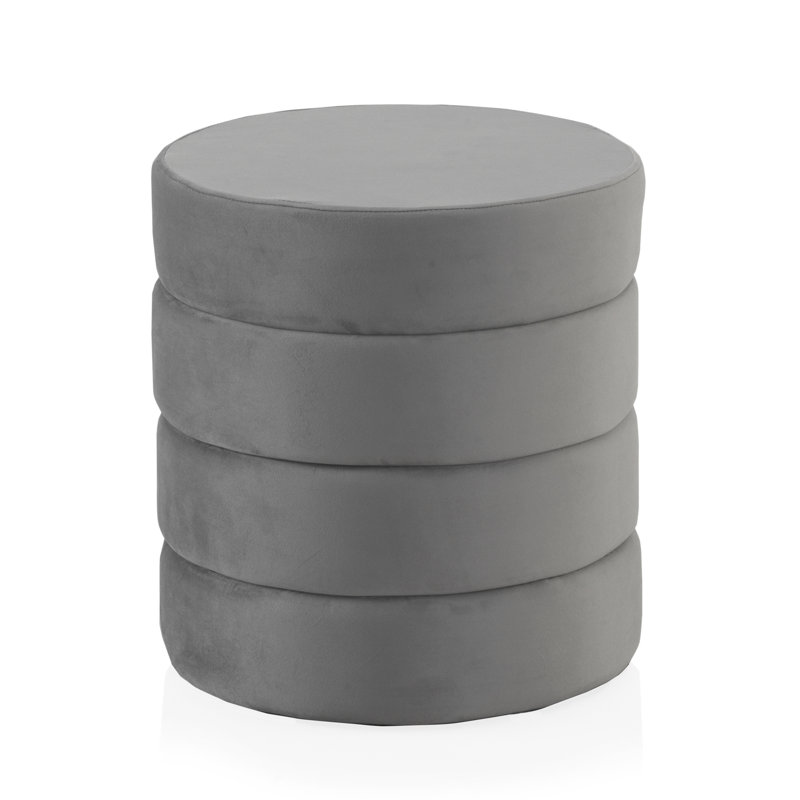 Iron Accent Stool, Grey