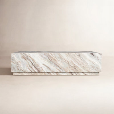 32" Genuine Marble Coffee Table