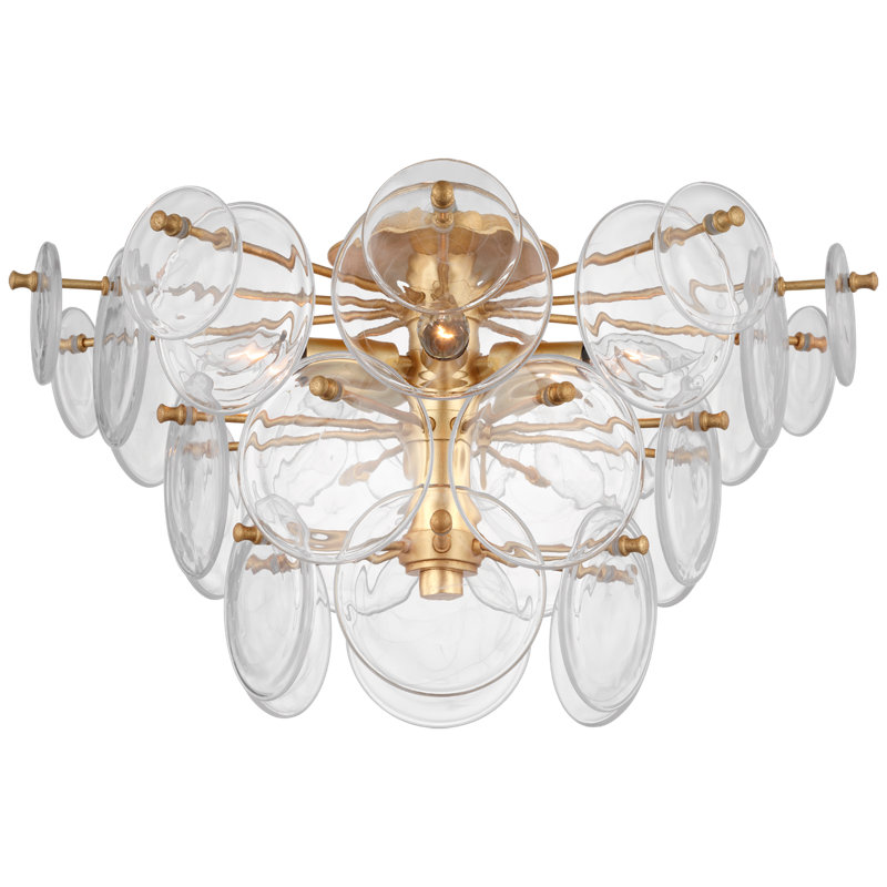 Loire 5 - Light Semi Flush Mount, Gold