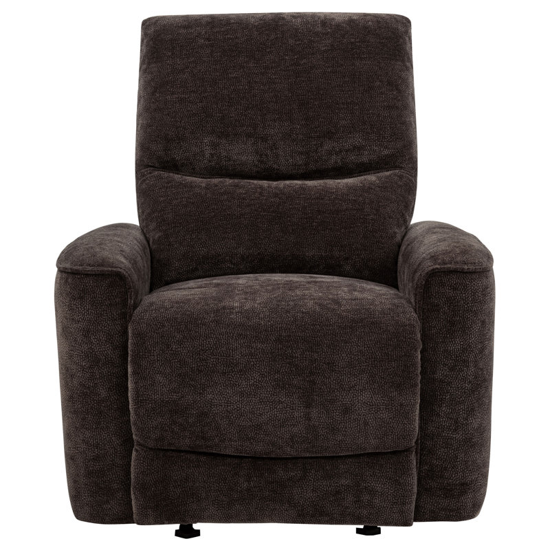 Fauteuil inclinable oscillant en chenille, Brun