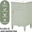 Meuble-lavabo de 20 pouces avec lavabo, rangement fonctionnel, charnières à fermeture en douceur et assemblage facile pour les petites salles de bain urbaines