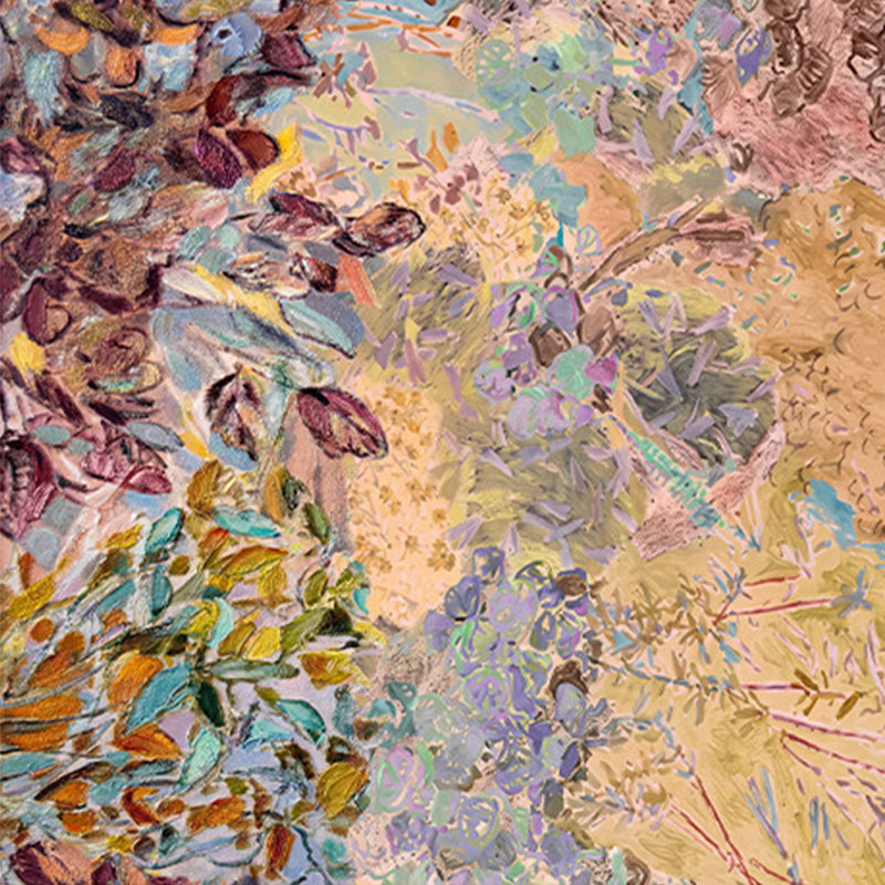 Art mural carré moderne Mid-Century pour salon, H 39,37 po x l 39,37 po
