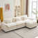 120" Sectional Sofa Comfy Cloud Couch for Living Room Modern Sofa Sleeper Deep Couches with Ottoman