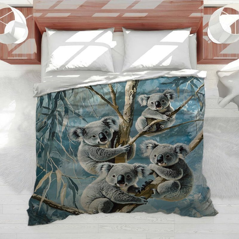 Housse de couette Koalas Bedding, Housse de couette pour grand lit