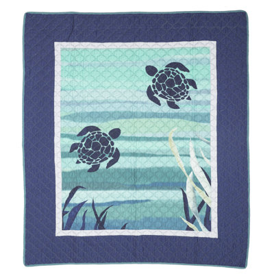 Jeté en coton Summer Surf