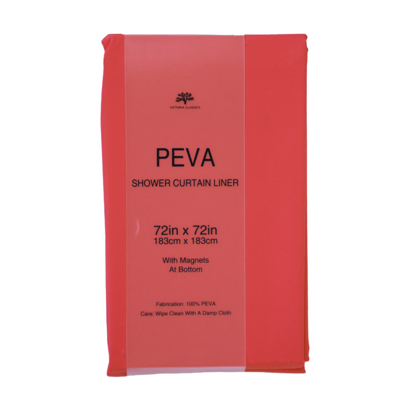 Doublure de rideau de douche PEVA, Rouge