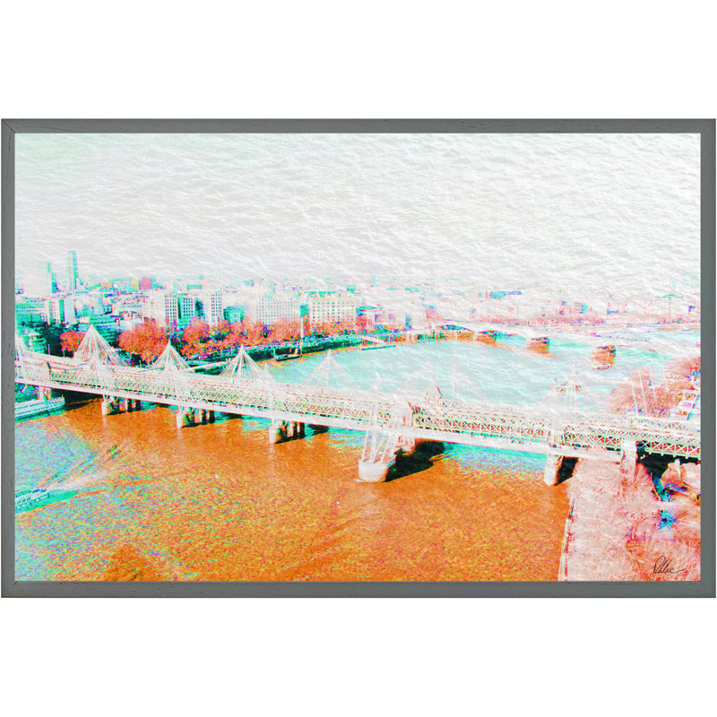 Single Picture Frame Print, 76cm H x 114cm W, Grey