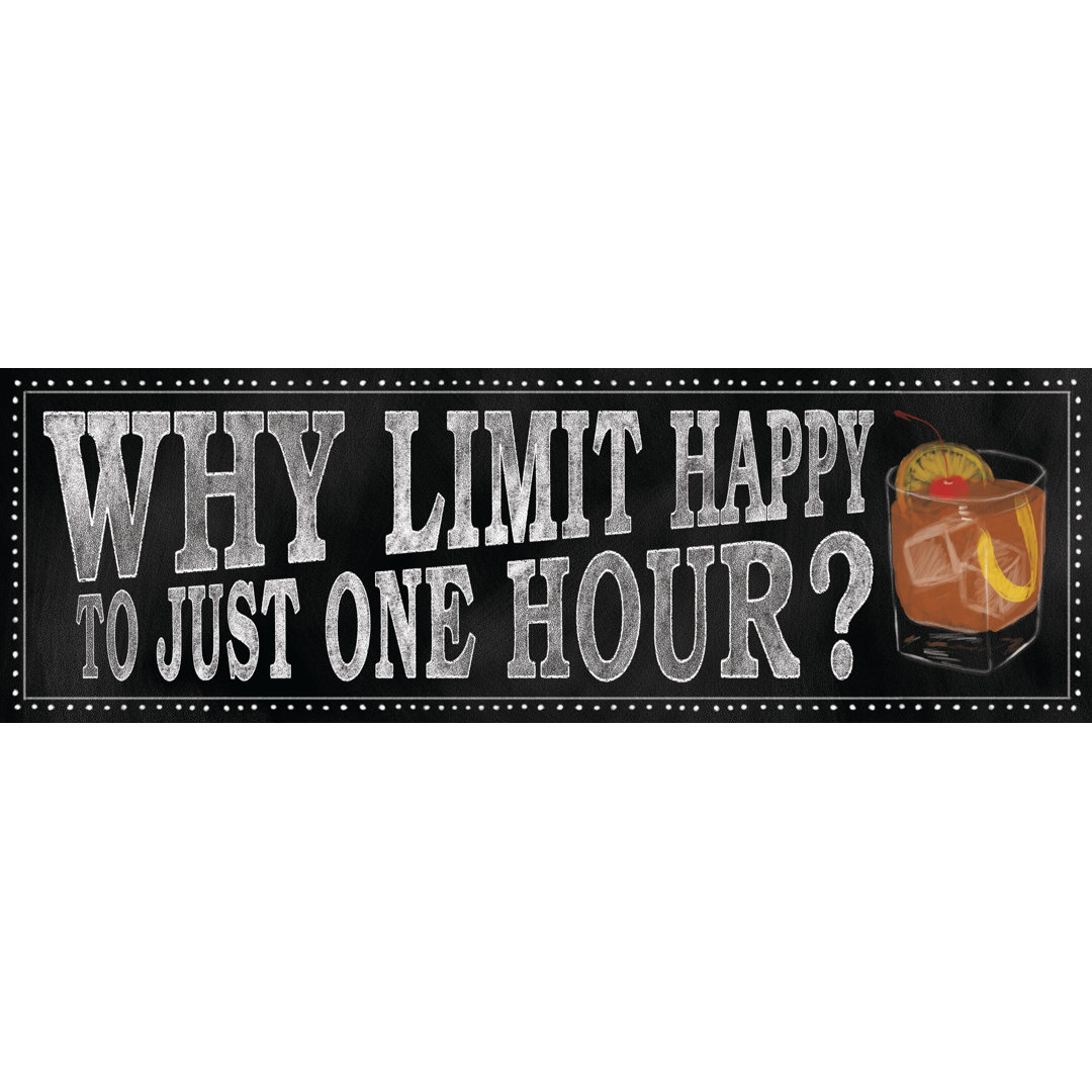 Happy Hour - Textual Art Print