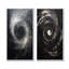 Clata - ensemble de 2 impressions sur toile spirales abstraites-102573346-102573348
