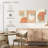 Warm Geometric Triptych Multi Piece Canvas Print-93059632