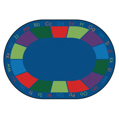 Tapis bleu / vert touffeté à motif coloré Premium Seating Collection