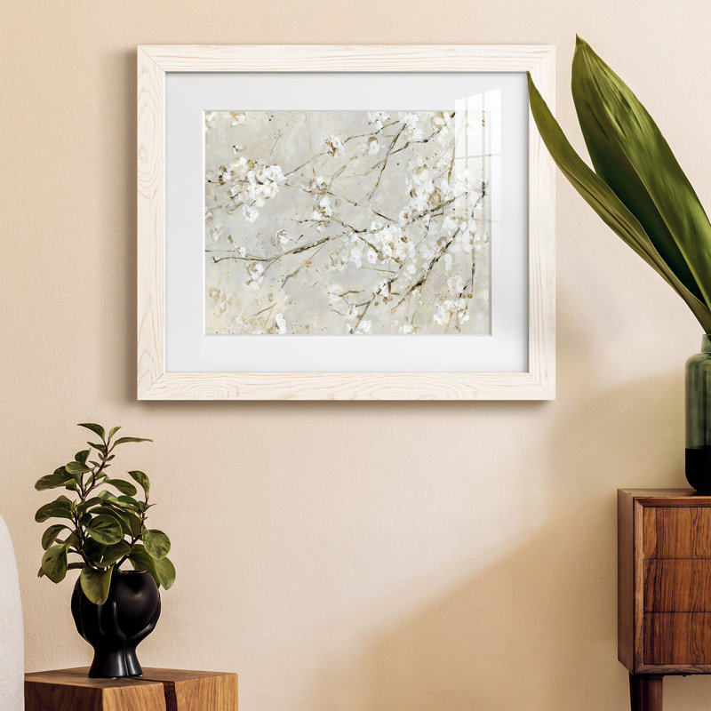 Blossom Confetti - peinture encadrée, Cadre blanc, H 24 po x l 18 po x P 1,5 po