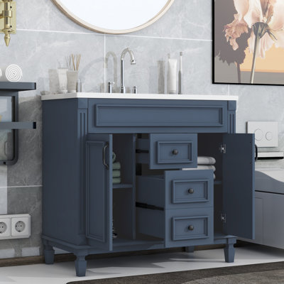 Meuble-lavabo de 36 pouces avec lavabo intÃ©grÃ©