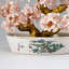 Genuine Rose Quartz Gemstone Bonsai Tree in Oval Ceramic Pot (7")