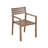 Solid Acacia Wood 5-Piece Outdoor Dining Set, 59" Rectangular Table With Umbrella Hole And 4 Ergonomic Chairs-895106625