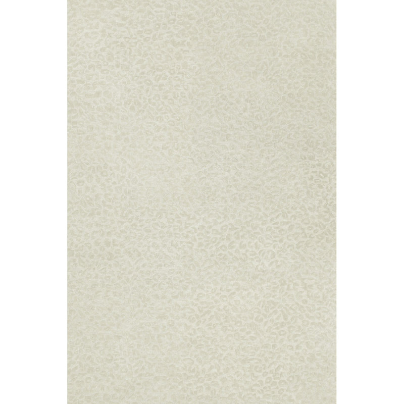 Leopardess Snow Hand-Tufted Responsible Wool Rug, Rectangle 6' x 9'
