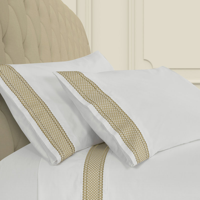 Monarch - Sheet Standard Pillow Case Pair, Standard, Gold