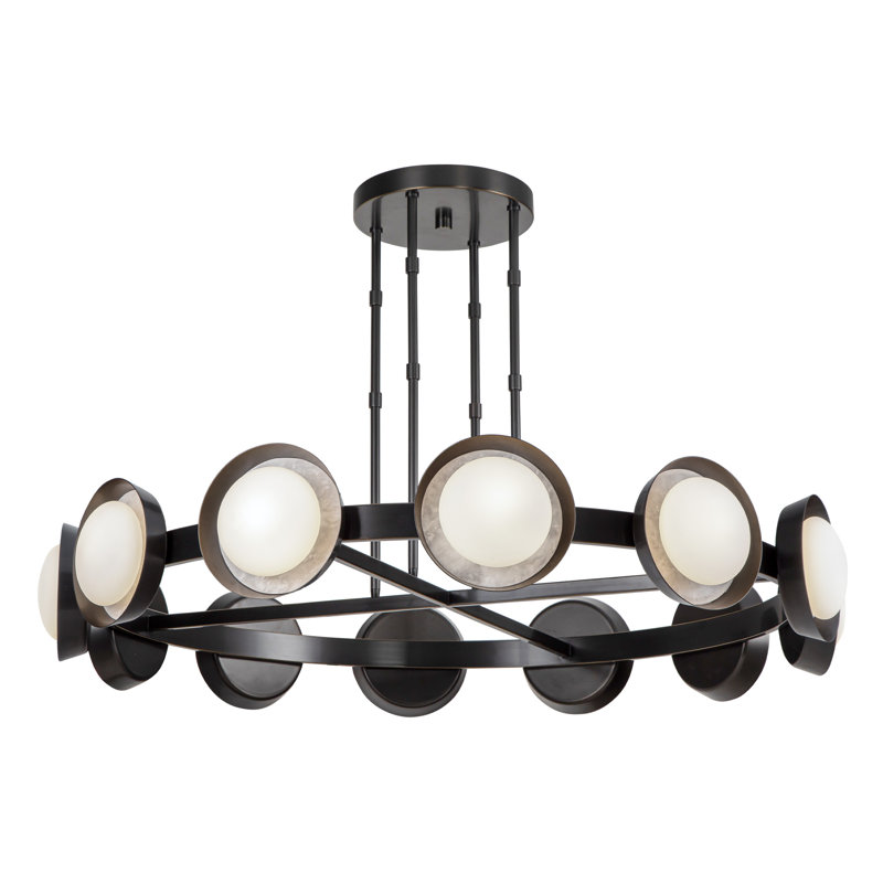 Alonso 12 - Light LED Chandelier, Urban Bronze