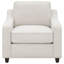 Fauteuil beige rembourré incliné