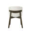 Chaise d'appoint en chenille et noyer gris (ensemble de 2)