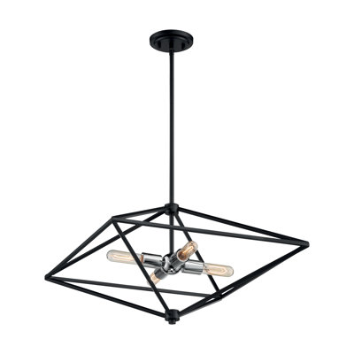 Lustre géométrique unique à 4 lumières Palmerii