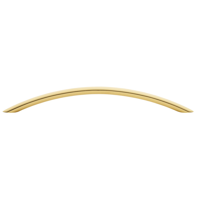 8" Center to Center Arch Pull, 8", Bright Brass