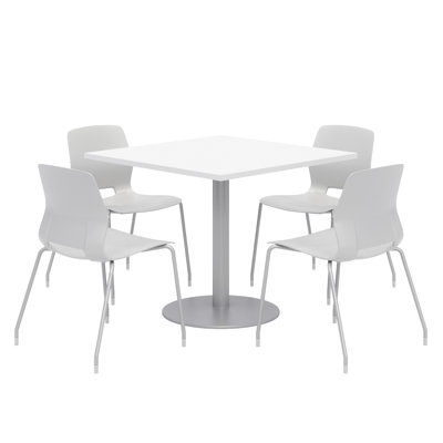 Square Breakroom Table and Chair Set