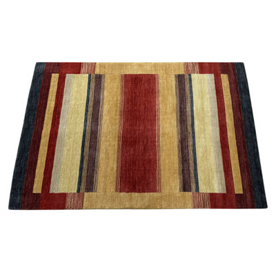 Hand -Knotted Wool Wool Gabbeh Rug, Clivens