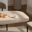 Extendable Oval Metal Base Dining Table