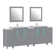Karson 96'' Double Bathroom Vanity with Ceramic Top with Mirror
